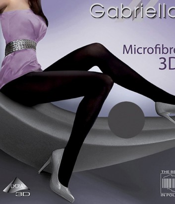 Колготки Gabriella Microfibre 3D 50 den без трусиковой части графит