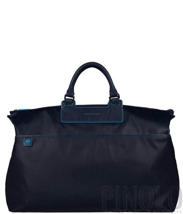 Дорожная сумка Piquadro Aki BV2983AK_BLU с плечевым ремнем синяя