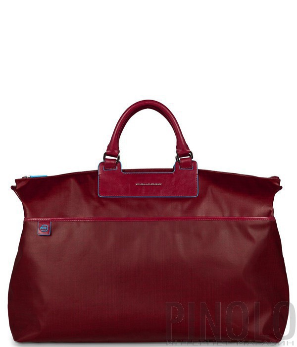 Дорожная сумка Piquadro Aki BV2983AK_R с плечевым ремнем красная