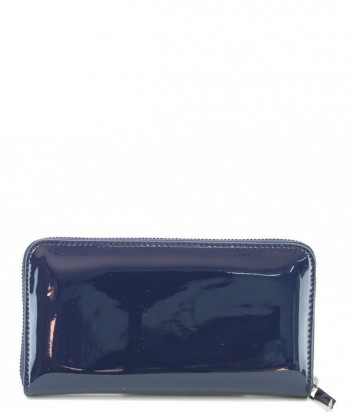 Женское портмоне на молнии Armani Jeans 05V32RJ глянцевое темно-синее