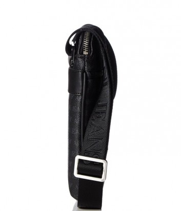 Мужская сумка Armani Jeans 0622EJ4 с надписями по-больше черная