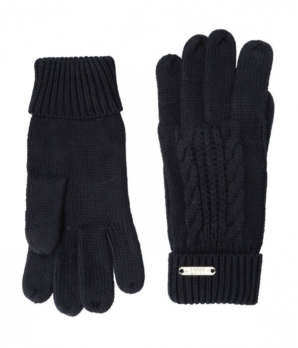 Теплые женские перчатки Liu Jo Sport T66129 темно-синие