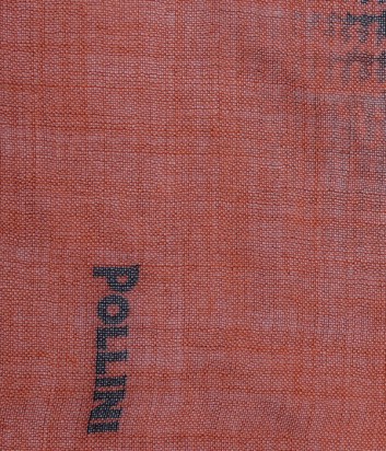 Роскошный женский платок Pollini из итальянкой шерсти коричневый