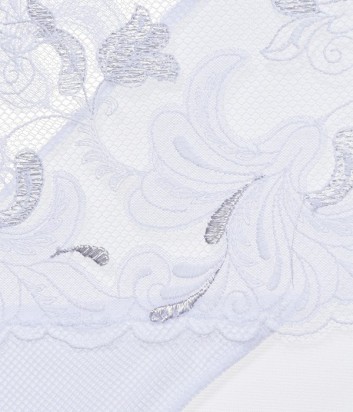 Трусы-шорты Simone Perele Envol с изысканной вышивкой белые
