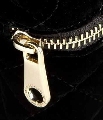 Модный женский рюкзак Guess с внешним карманом на молнии черный
