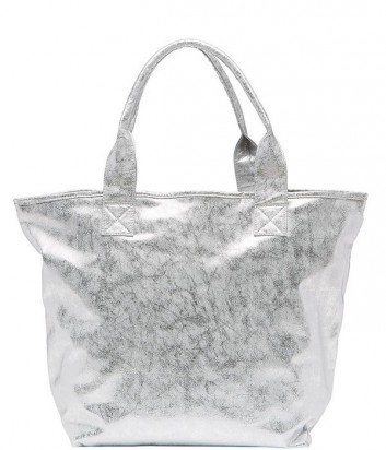 Пляжная сумка Seafolly Sparkles с эффектом потертости серебристая