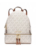 Женский рюкзак Michael Kors Rhea ванильный с брендовым лого