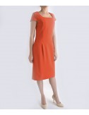Трикотажное платье Globe оранжевое