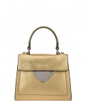 Кожаная сумка Coccinelle B14 mini золотая