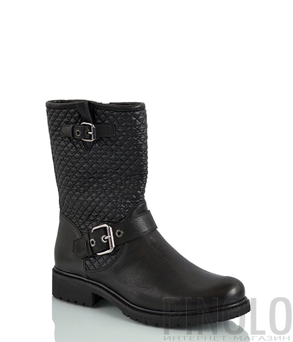 Кожаные женские ботинки Loriblu 3090 черные