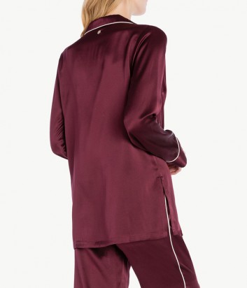 Шелковая рубашка Twin Set LA7NCC ежевичная