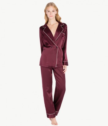 Шелковая рубашка Twin Set LA7NCC ежевичная