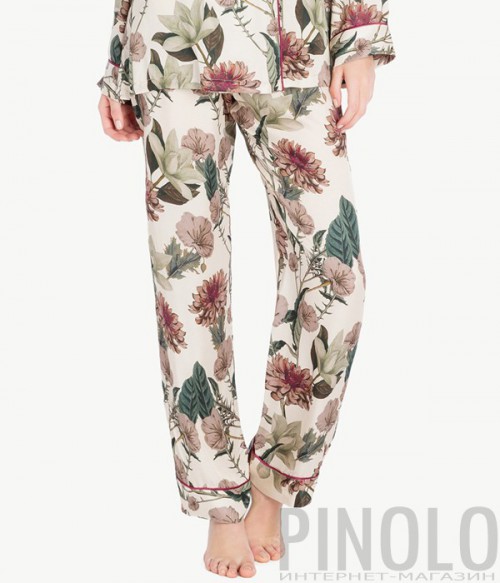 Пижамные брюки Twin Set LA7NLL с цветочным рисунком