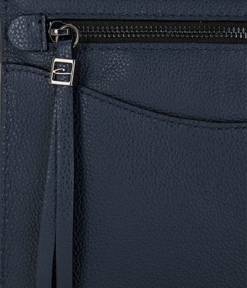 Кожаная сумка-клатч Gianni Chiarini 4475 синяя