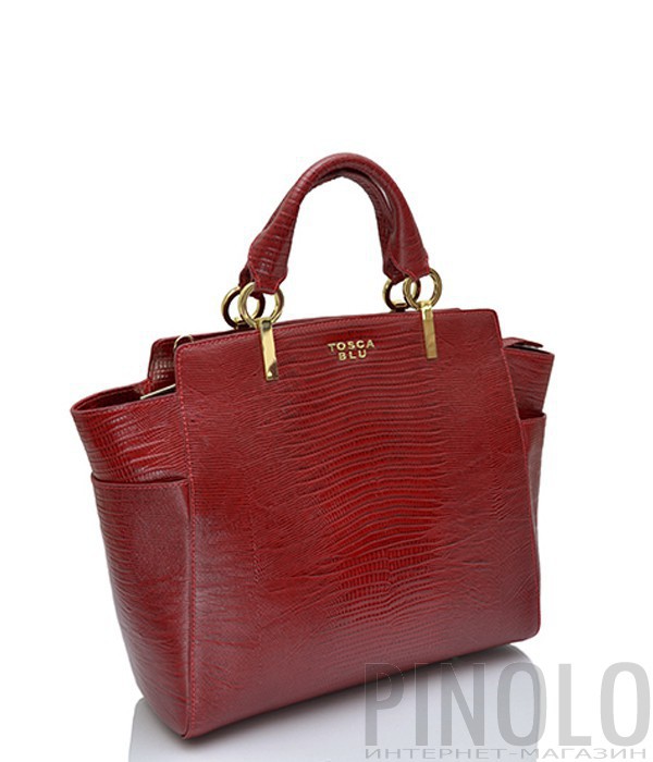 Кожаная сумка Tosca Blu 155B281 красная