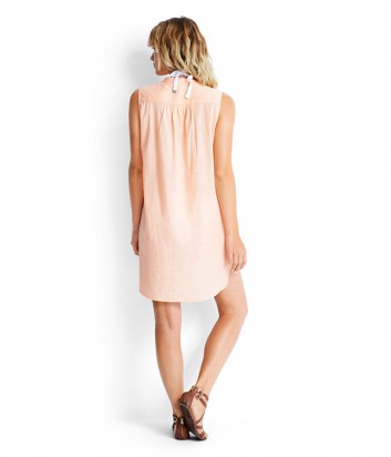 Хлопковая туника-платье Seafolly 53127-CU персиковая
