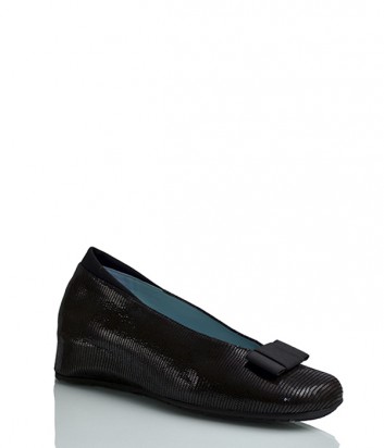 Замшевые туфли Thierry Rabotin 7646 с лазерной обработкой черные