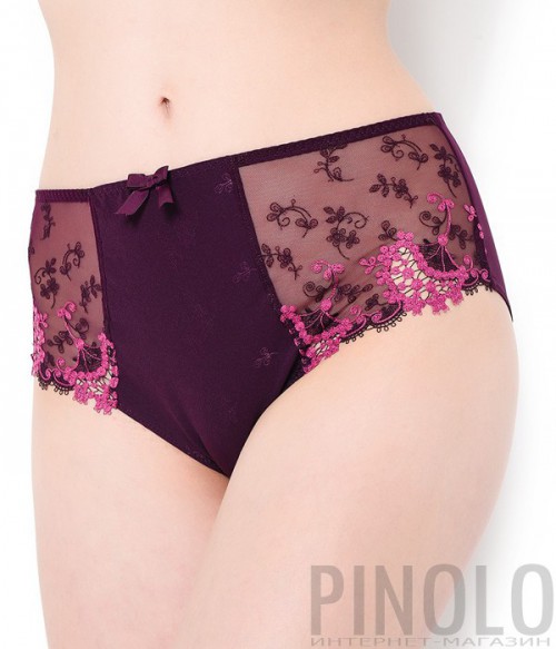 Высокие трусики Simone Perele Wish 12B770 сливовые