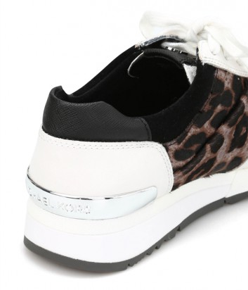 Белые кроссовки Michael Kors Allie с тигровым принтом