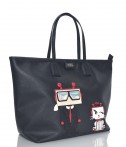 Яркая сумка шоппер Karl Lagerfeld Robot Karl & Choupette