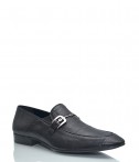 Кожаные туфли-лоферы Giovanni Ciccioli с текстурой черные