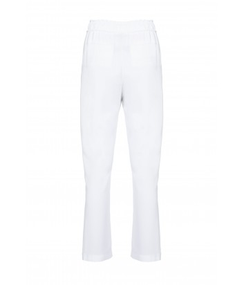 Спортивные белые штаны PINKO с надписями на лампасах