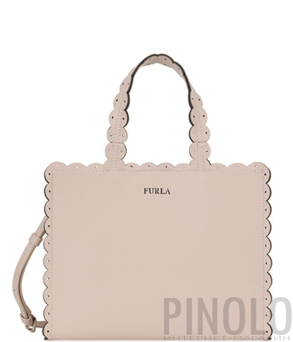 Кожаная сумка Furla Merletto 941710 нежно-розовая