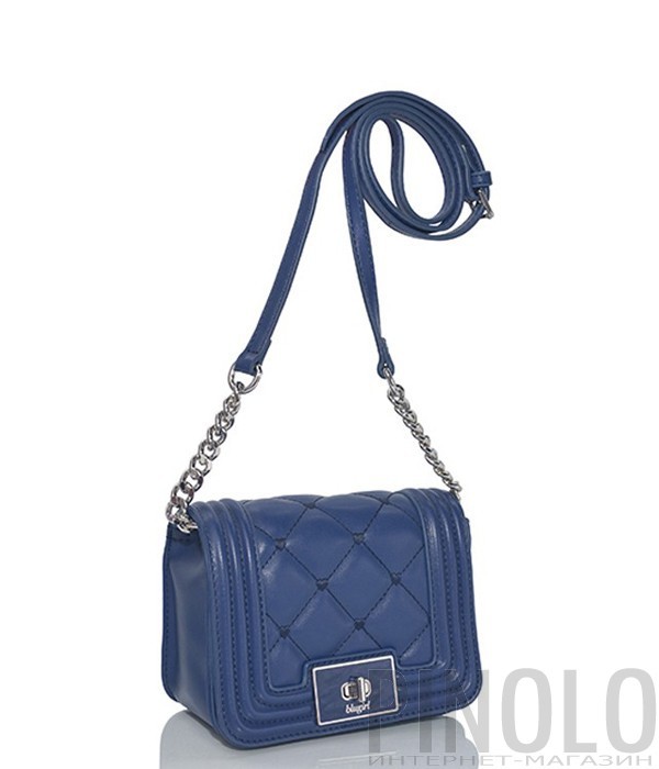 Сумочка через плечо Blugirl Blumarine стеганная синяя