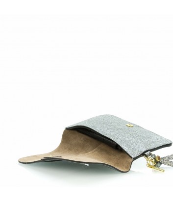 Маленькая сумочка-конверт Gianni Chiarini 6030 серебристая