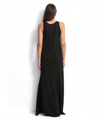 Длинное платье Seafolly 53227-DR черное