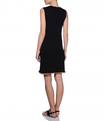 Платье безрукавка Karl Lagerfeld с аппликациями черное