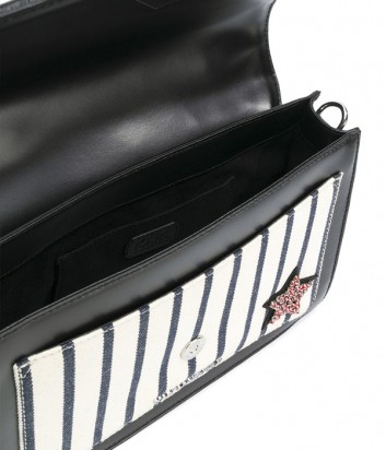 Сумка через плечо Karl Lagerfeld Klassik Sparkle декорированная кристаллами