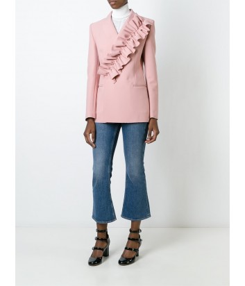 Нежно-розовый пиджак MSGM с крупным рюшем