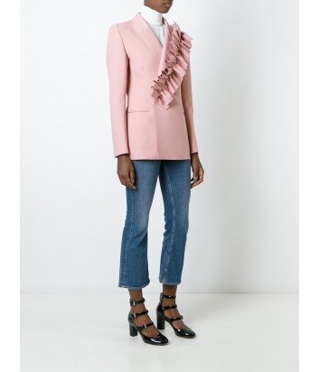 Нежно-розовый пиджак MSGM с крупным рюшем