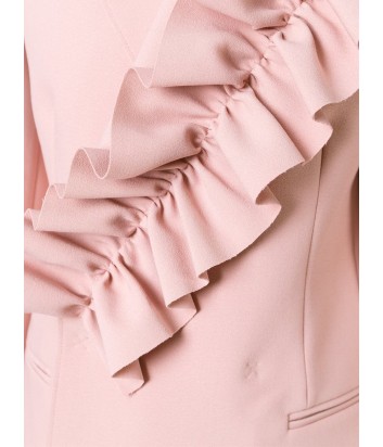 Нежно-розовый пиджак MSGM с крупным рюшем