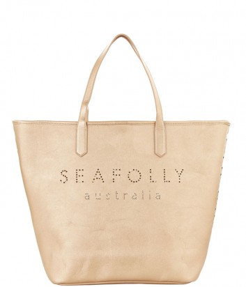 Пляжная сумка Seafolly 71376-BG золотая