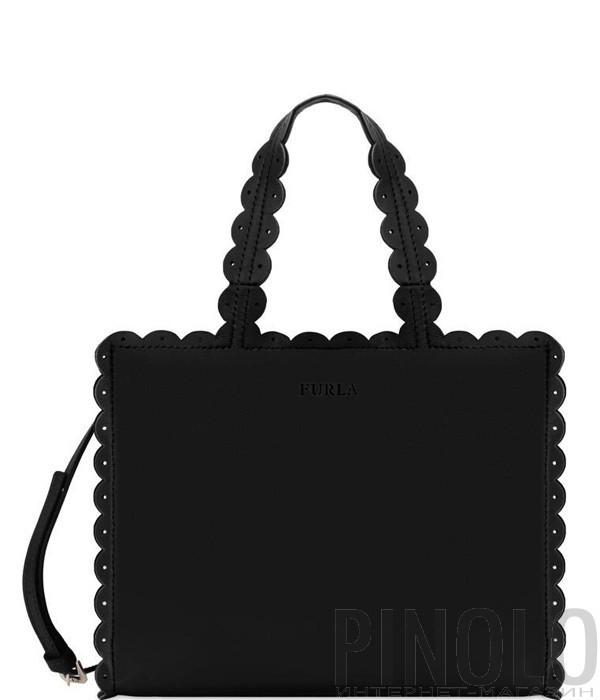 Кожаная сумка Furla Merletto 941711 черная