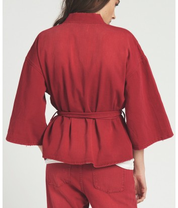 Женская накидка-кимоно One Teaspoon Society Wrap с расклешенным рукавом красная