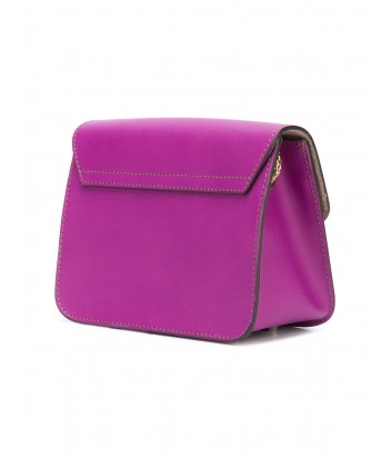 Маленькая кожаная сумка Furla Metropolis 962554 через плечо фиолетовая