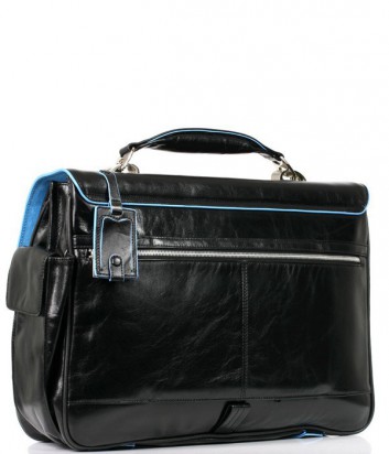 Кожаный портфель Piquadro Blue Square CA1066B2 на два отдела черный