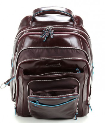 Кожаный рюкзак Piquadro Blue Square CA1813B2 с отделением для ноутбука коричневый