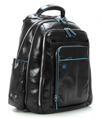 Кожаный рюкзак Piquadro Blue Square CA1813B2 с отделением для ноутбука черный
