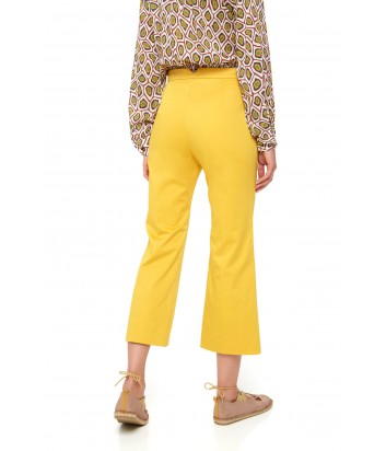 Расклешенные брюки Maliparmi укороченные желтые