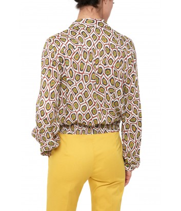 Легкая блуза Maliparmi Mille Fiori с венецианским принтом