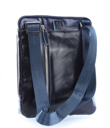 Кожаная сумка через плечо Piquadro Blue Square CA1816B2 синяя