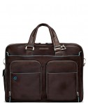 Портфель-сумка Piquadro CA2765B2 с внешними карманами коричневый