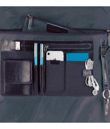 Кожаный портфель-сумка Piquadro Blue Square CA2849B2 черный