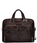 Кожаный портфель-сумка Piquadro Blue Square CA2849B2 коричневый