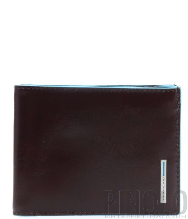 Кожаное портмоне Piquadro Blue Square PU1239B2R коричневое