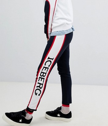 Женские спортивные брюки ICEBERG с логотипом по бокам